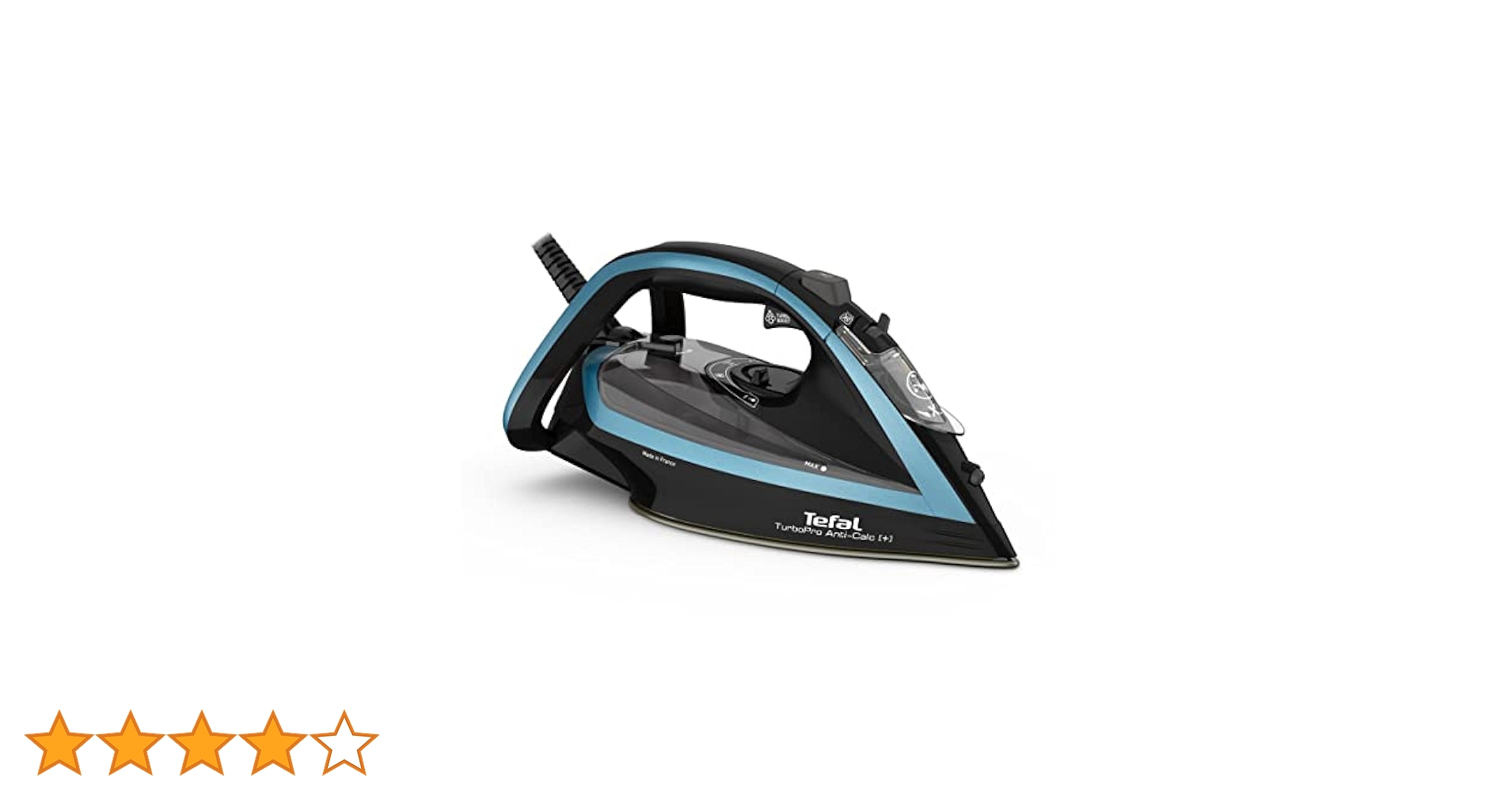 Tefal FV5695 Turbo Pro Steam Iron, 3000 Watt, Fast Heating